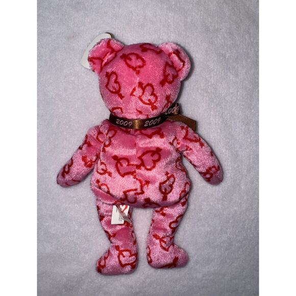 Ty Beanie Babies Hallmark Heartley Valentine's Day Bear Hearts Stuffed Plush - Picture 6 of 12